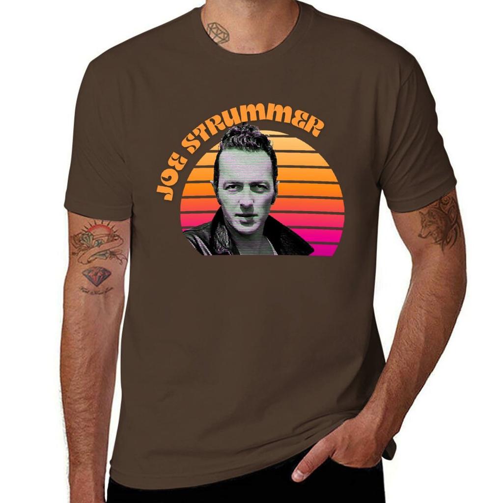 Футболки Joe Strummer топы основы оверсайз мужские графические футболки аниме