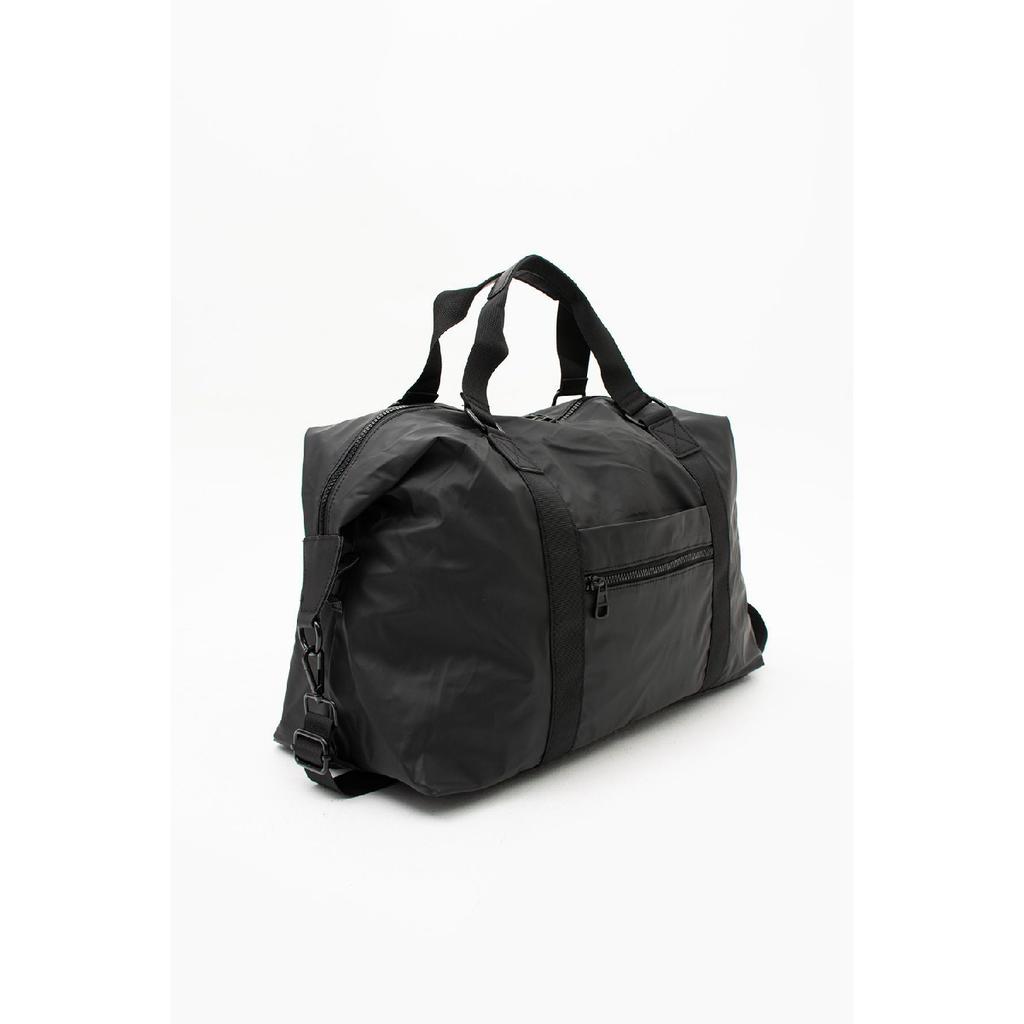 Water Resistant Unisex Black Cross Strap Travel And Sports Bag Suitable For Suitcase