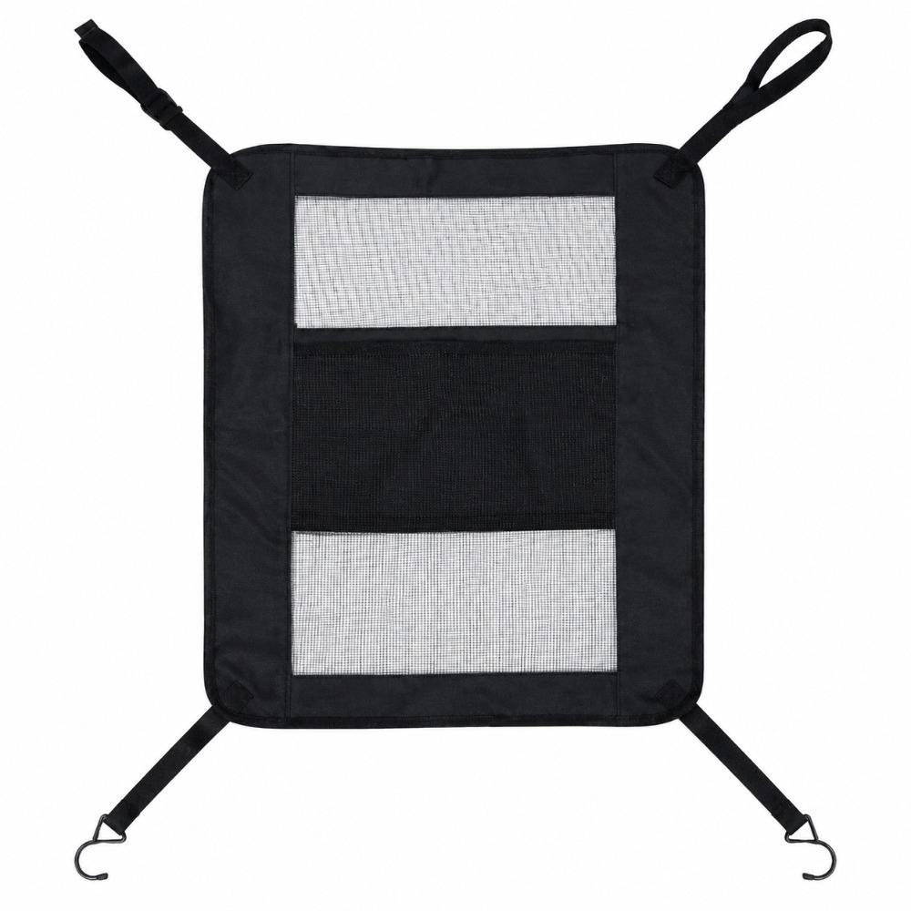 Adjustable Rear Seat Protective Railing Elastic Car Seat Storage Net Pet Restraint
