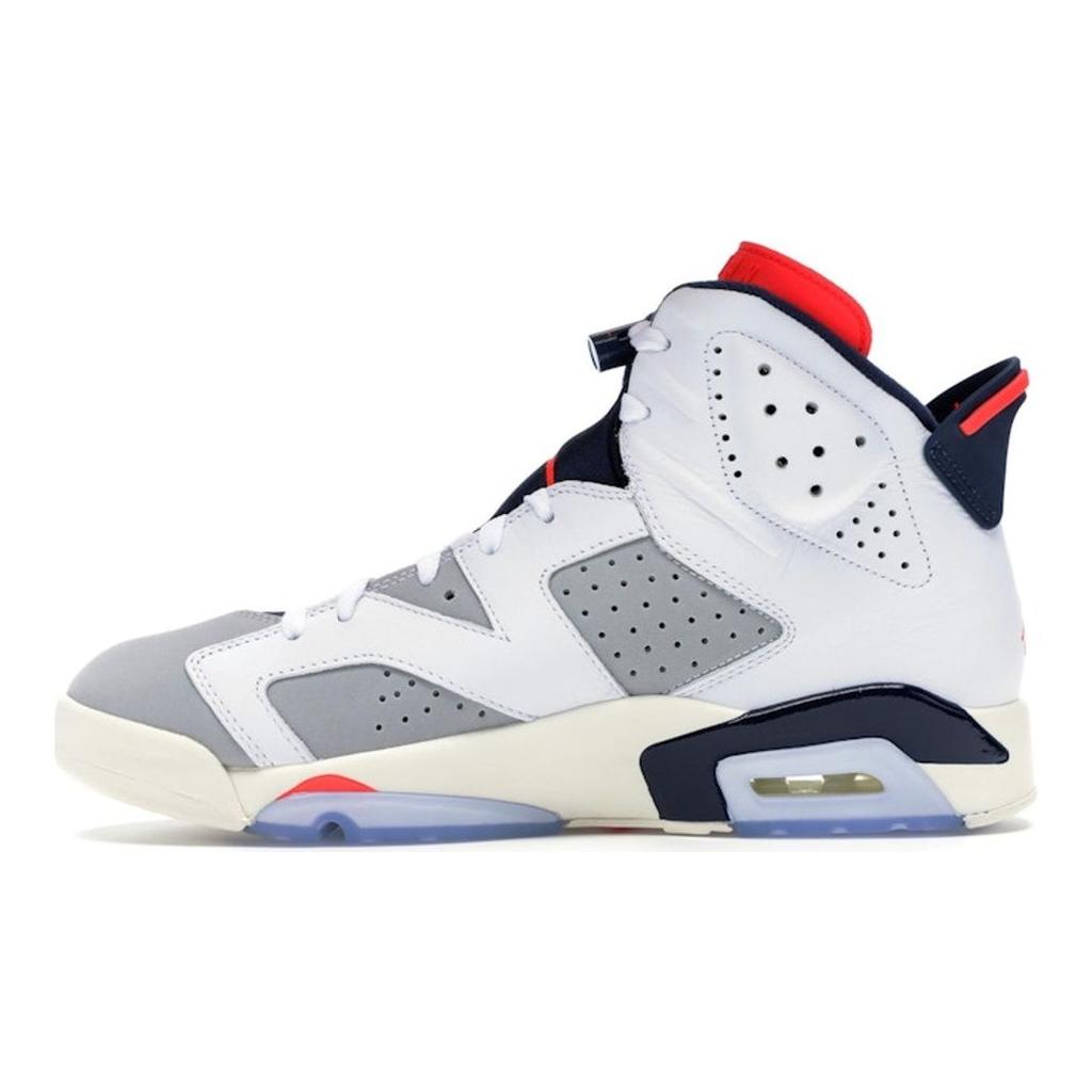 Мужские кроссовки Air Jordan 6 Retro Tinker красный белый инфракрасный-23-нейтральный-серый-белый-парус 384664-104