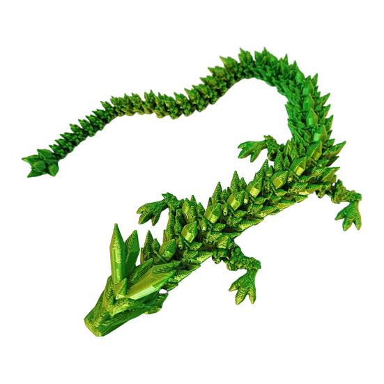 3D Printed Dragon Figurine Movable Joints Chinese Loong Figure Articulated Dragon Model Fidget Toy Desktop Decoration Ornament
