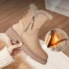 Snow Boots Women Winter 2024 New Comfortable Short Boots Thick Cotton Shoes Fashion Winter Plush Boots Ankle Booties Platform