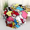 1pc Hello Kitty Automatic Opening/Closing Umbrella with Foldable Design, 8-Rib Iron Frame Outdoor Umbrella - Perfect Gift for Fans, Travelers, Everyda