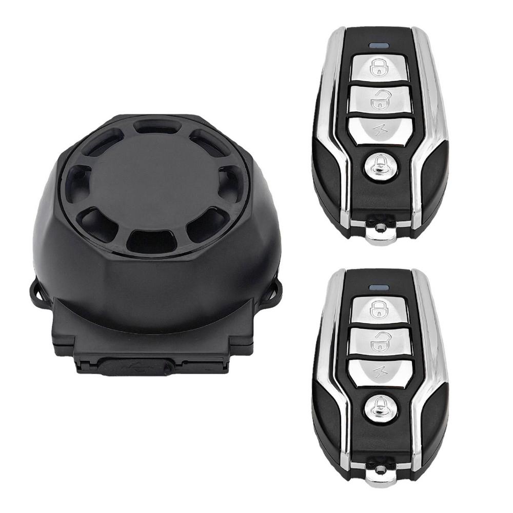 Сигнализация для мотоцикла, велосипеда, 122 дБ, громкая вибрация, беспроводная противоугонная система безопасности транспортного средства с дистанционным управлением