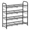 4 Tier Shoe Rack, Shoe Storage Organizer, Hold Up To 16 Pairs, Steel, 68.5 X 27.5 X 65 Cm, for High Heels