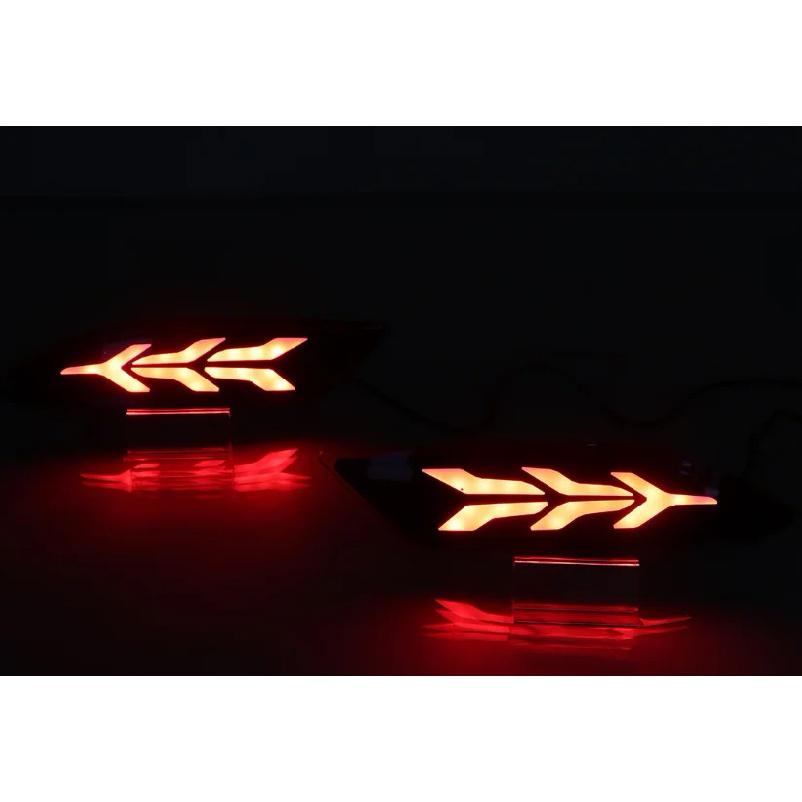 2Pcs Taillight For Honda HR-V HRV Vezel 2015 2016 2017 2018 Led Rear Bumper Brake Light Turn Signal Lamp Drive Warming Lights