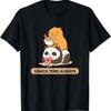 Snack Time Always Kawaii Capybara Panda Foodie Wortspiel T Shirt vintage Washed homme fashion Unisex Casual graphic Comfortable