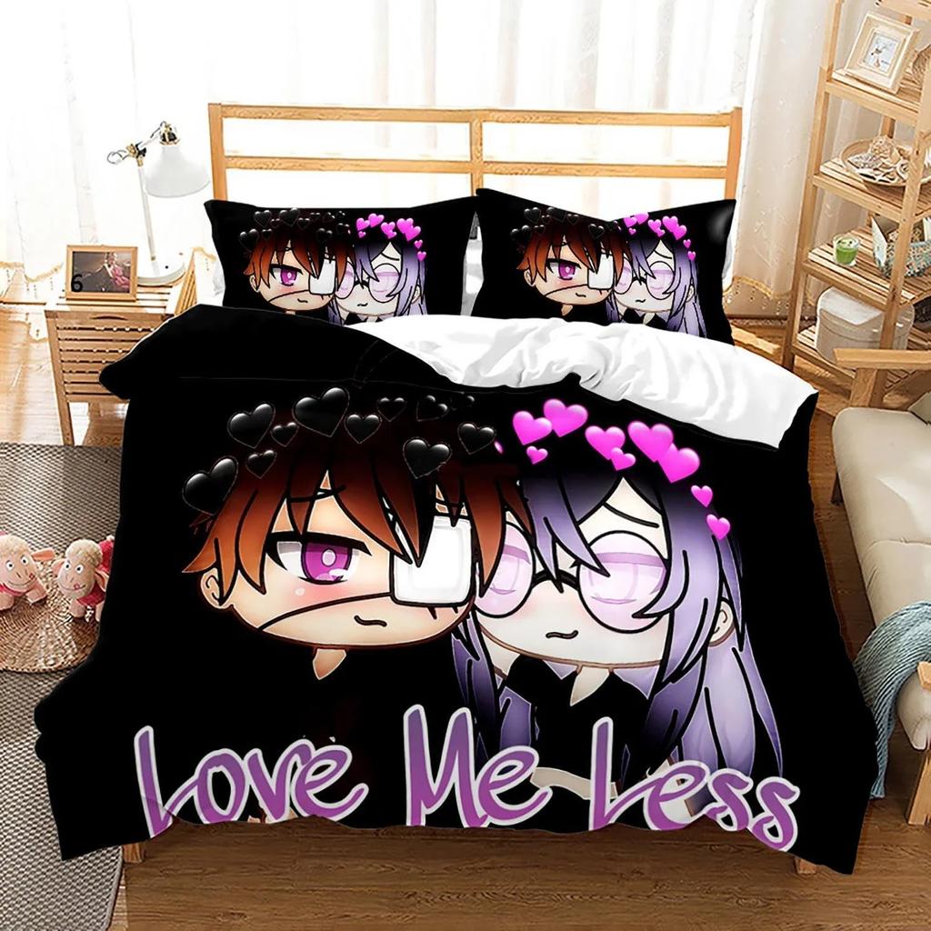 3D-печатный новый комплект постельного белья Gacha Life, пододеяльник, покрывало, односпальное, для двоих, одеяло для взрослых и детей, постельное белье, домашний текстиль