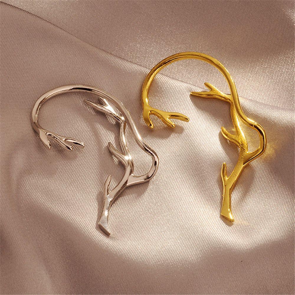 Jewelry No Piercing Ear Clip Elves Branches Ear Cuff Earrings Ear Wrap Fake Piercing