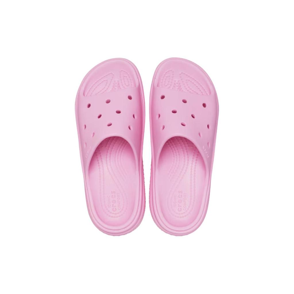 Crocs Breathable Platform Slide Sandals Women Footwear Pink 209346-6WY