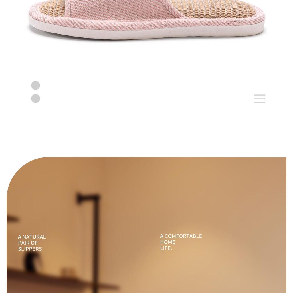 Унисекс Хлопково-льняные Нескользящие Домашние Тапочки - Бесшумные, Впитывающие Пот для Всех Сезонов