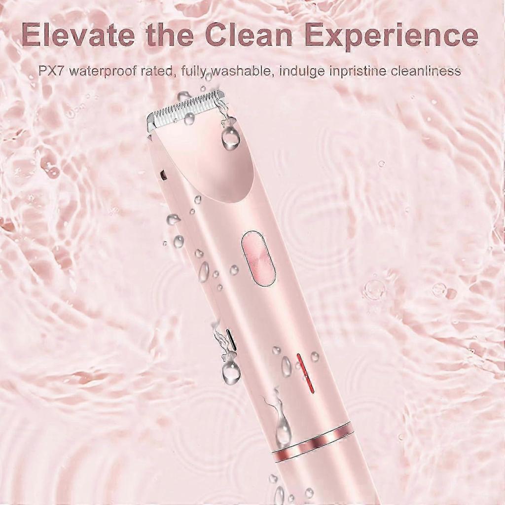 25-26 Бритва для бикини Glow Aura, GlowShave 2 1 женская машина для бритья тела (розовый)
