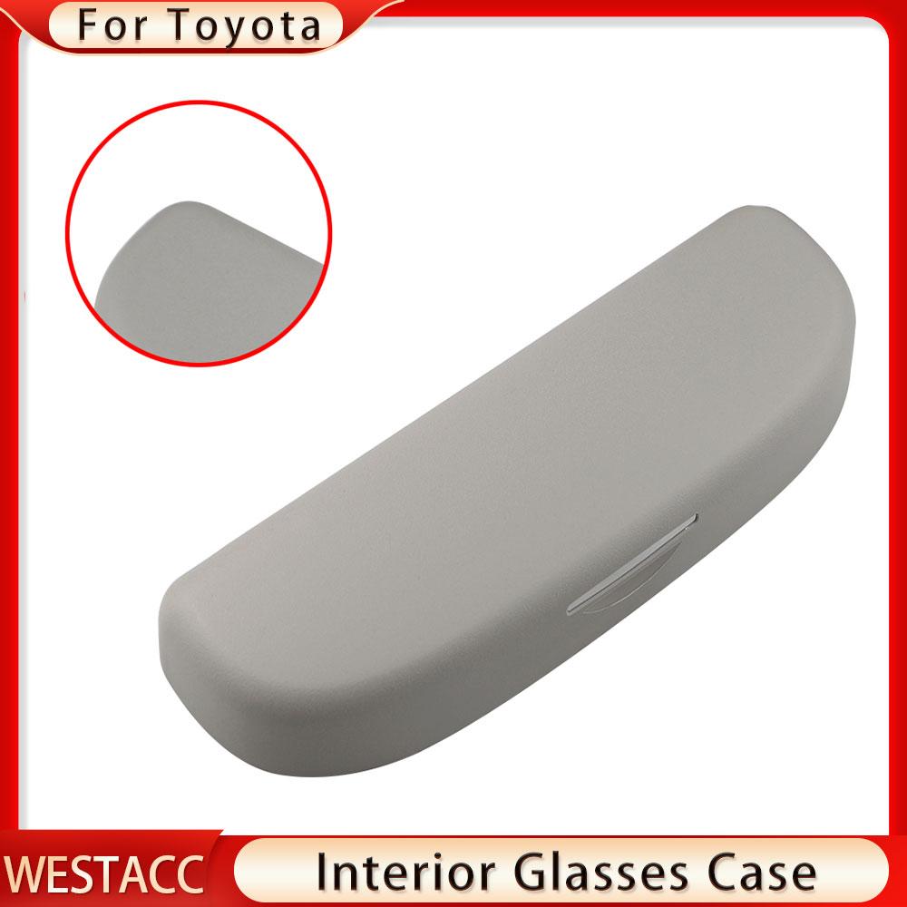 Чехол для автомобильных очков, держатель для солнцезащитных очков для Toyota Corolla CHR Camry RAV 4 Levin Highlander, ящик для хранения солнцезащитных очков