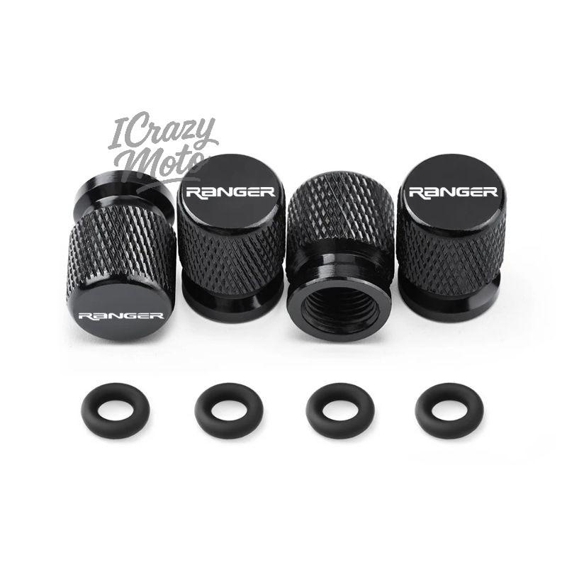 lcqg2 4PCS Car Wheel Tire Valve Caps Tyre Stem Covers Airdust Waterproof For Ford Ranger Accessories
