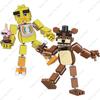Горячая Классическая Кино Фигурка Fnaf Кукла Fnaf Пять Ночей Кошмарная Чика Фокси Золотой Бонни Медведь Фигурка Действия Детали Строительные Блоки Игрушки