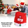 Unisex Christmas Hat Children New Year Party Beanie Battery-operated Luminous LED Light-Up