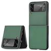 Suitable for Samsung Z FLIP4 phone case Galaxy Z Flip 3 5G folding protective cover with rough lychee leather texture