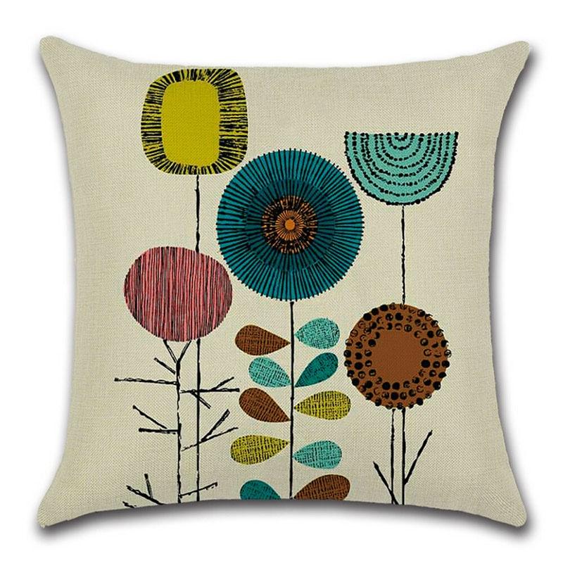 Stylish Floral Cushion Cover For Bedroom Dining Room And Home Office 45cm