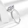 925 Sterling Silver Stylish Simple 5 Carat Eight Hearts Eight Arrows Zircon Ring Birthday Party Anniversary Gift