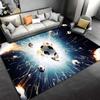 Soccer Ball Explosion Design Carpet, Modern Sports Style Floor Mat Suitable for use as an anti-slip for living room bedroom sofas
