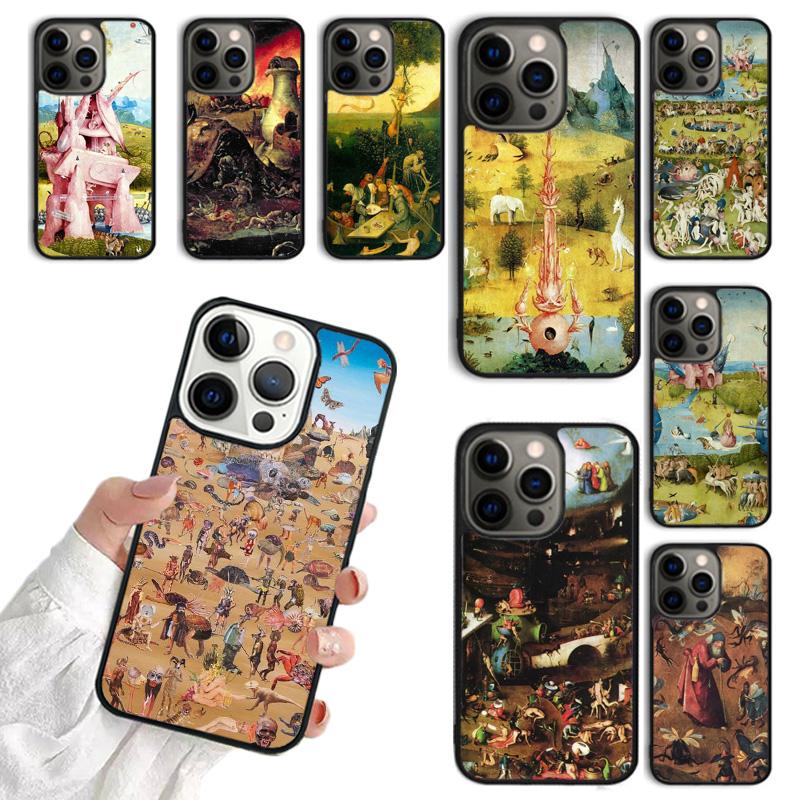 Hieronymus Bosch Art Phone Case For iPhone 17 Air 16 15 14 plus 11 12 13 Pro Max coque Cover Shell