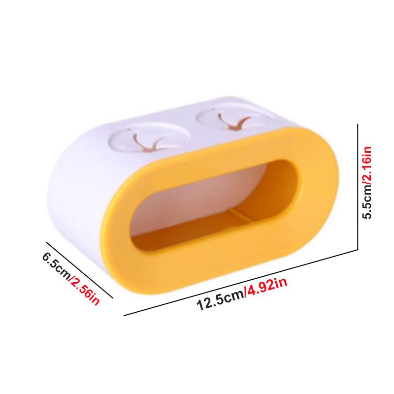 Держатель для электрической зубной щетки, самоклеящаяся подставка с двойным отверстием, настенный держатель, экономия места для хранения, аксессуары для ванной комнаты