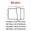 200x230 Double Blanket Solid Color Thickened Wide Striped Multifunctional Blanket, Can Be Used As Bed Sheet