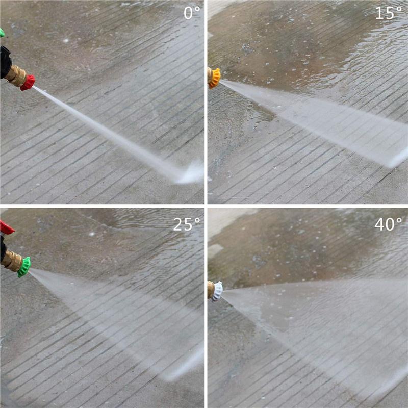 Водоструйная струя пистолета для мойки высокого давления 3000 фунтов на квадратный дюйм очищает автомобиль с 5 типами насадок