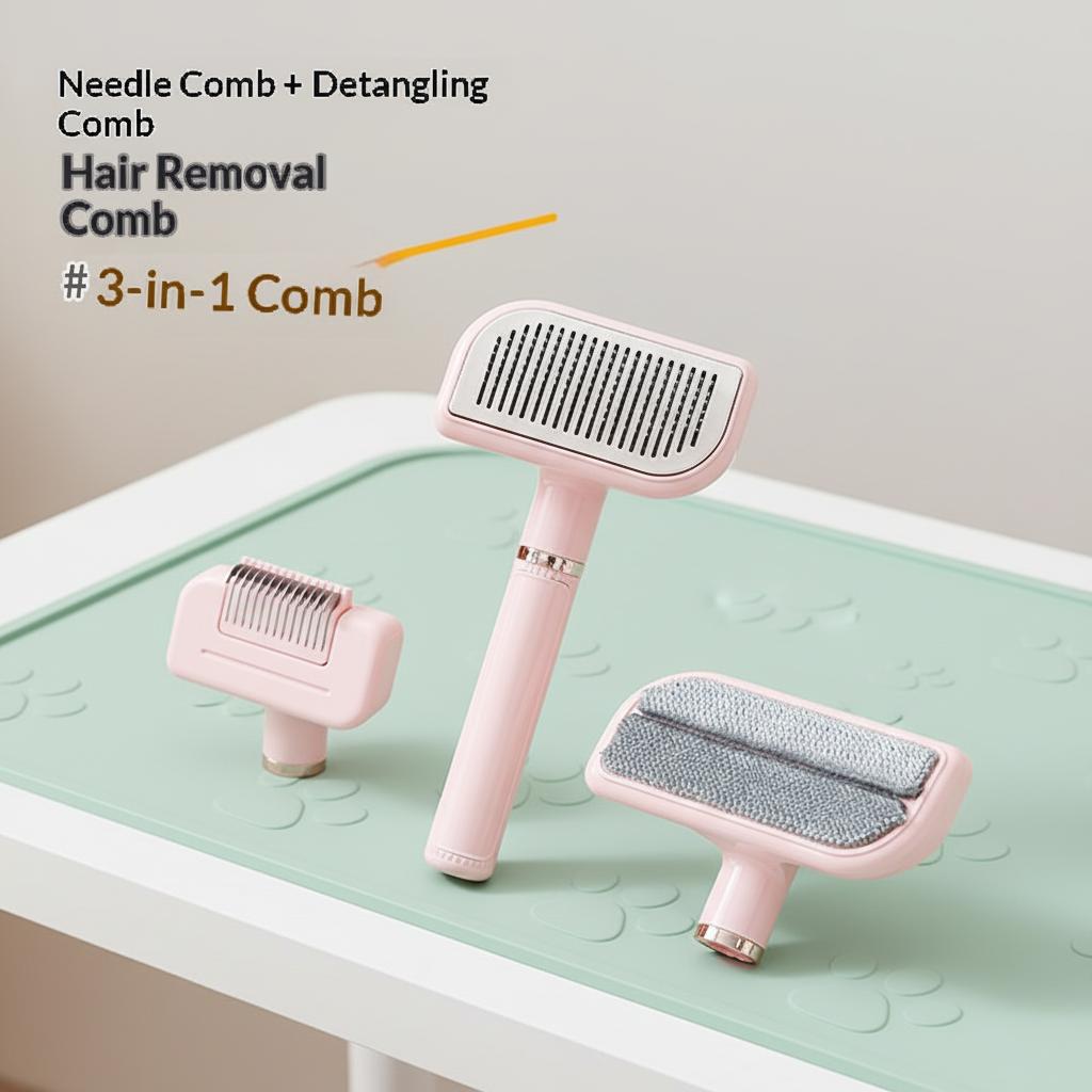Eco-Friendly Automatic Hair Removal Comb for Cats and Dogs Styling Pet Supplies Brush with Open Knots Pet Hair Removal Brush