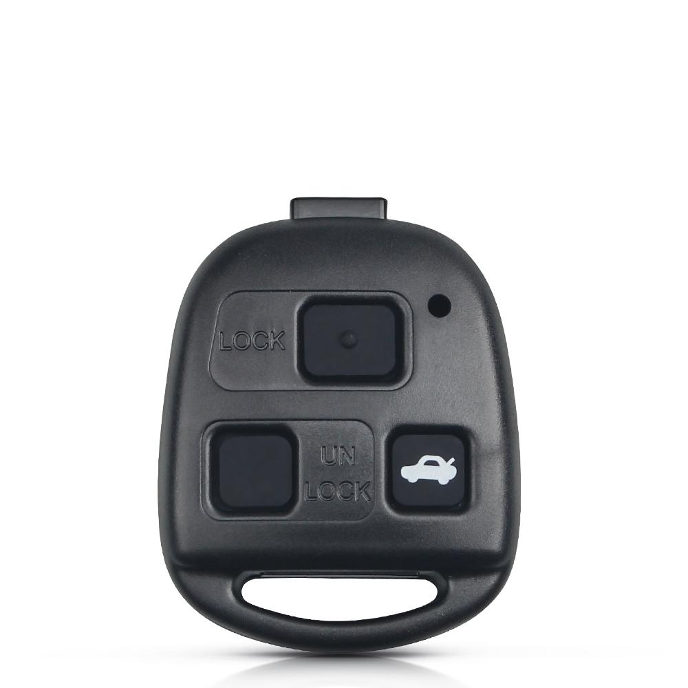 Пустой корпус ключа зажигания для Toyota Corolla Land Cruiser Yaris Camry Rav4 Для Lexus Rx300 Es300 2/3 кнопки Чехол для брелока Логотип