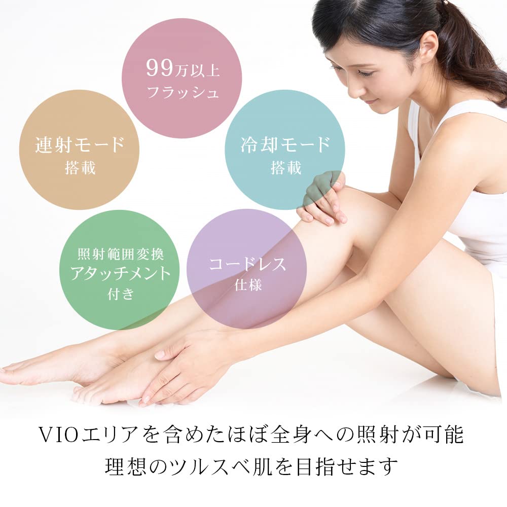 RIORES Hair Removal Device Ravilis Pale Light Hair Removal Light Beauty Facial Beauty Device Face Flash Esthetics VIO Unwanted Hair Removal Delicate