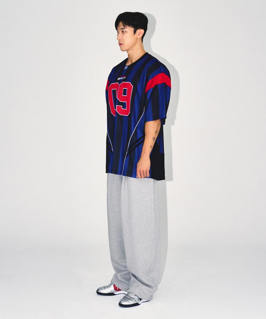 BORN TO WIN Chrome B Maxi Wide Pants [Melange Grey]