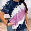 Fashion Women Colored Ink Print T Shirt Funny Casual O-neck Short Sleeves T-shirt Summer Female Tee Shirt