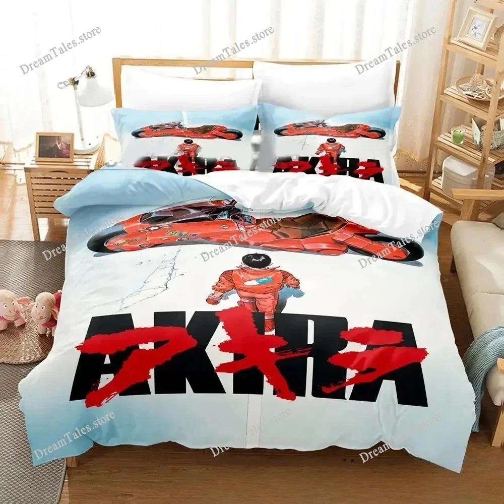 New Akira Bedding Set Single Twin Full Queen King Size Bed Set Adult Kid Bedroom Duvet Cover Sets 3D Print Anime Bed Sheet Set