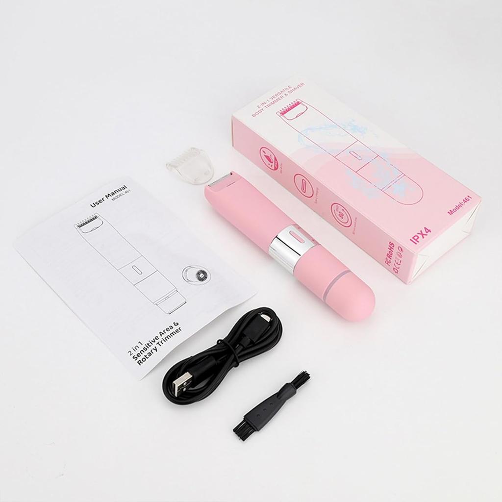 Washable Small Hair Shaver Woman Rechargeable Trimmer ABS Texture Effective Hair Removal Tool Suitable for Face and Body