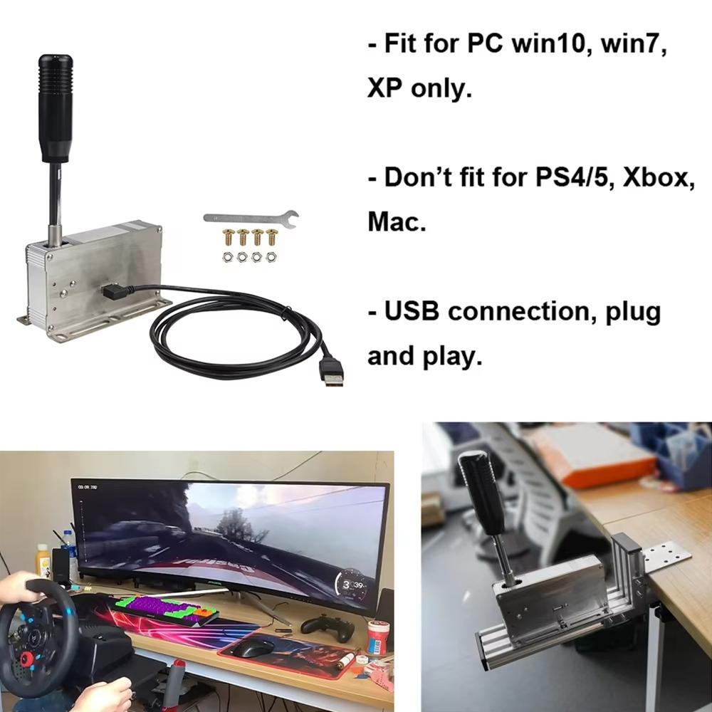 ПК USB гоночные игры последовательное переключение передач H SIM-карта переключения передач для Logitech G920 G923 G25 G27 G29 Thrustmaster T300RS/GT T500 для ETS2