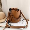 Fashionable Handheld Bucket Bag For Women, Solid Versatile Shoulder Bag, Small And Casual Crossbody Purse