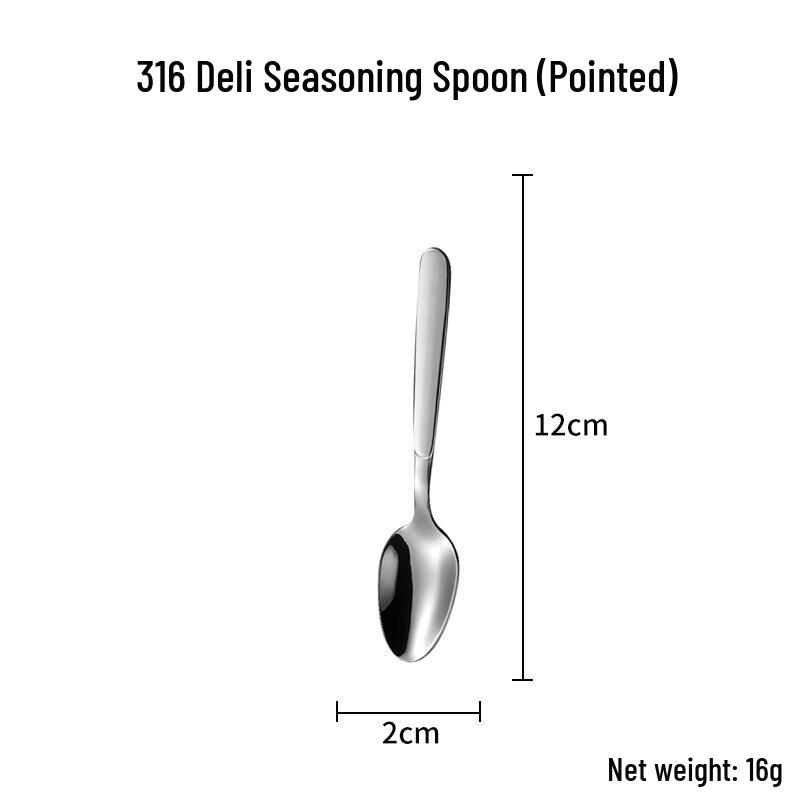 Набор столовых приборов из нержавеющей стали 316: Суповая ложка, Фруктовая вилка, Половник, Скребок для западной кухни