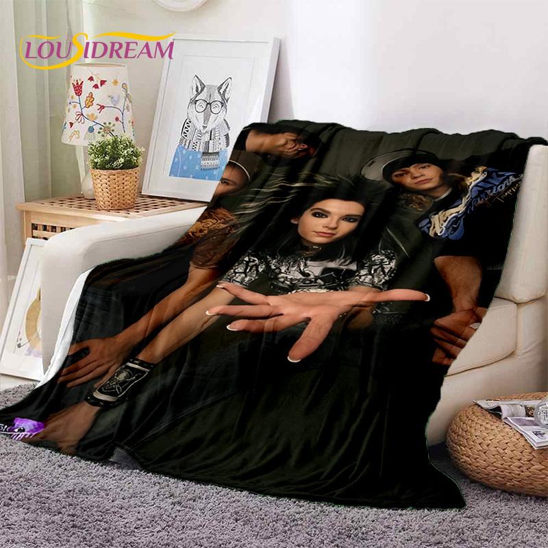 3D Покрывало Tokio Hotel Билл Каулитц, Мягкое Фланелевое Одеяло, Плед, Удобное Одеяло для Пикника, Кровати, Дивана, Дома, Спальни