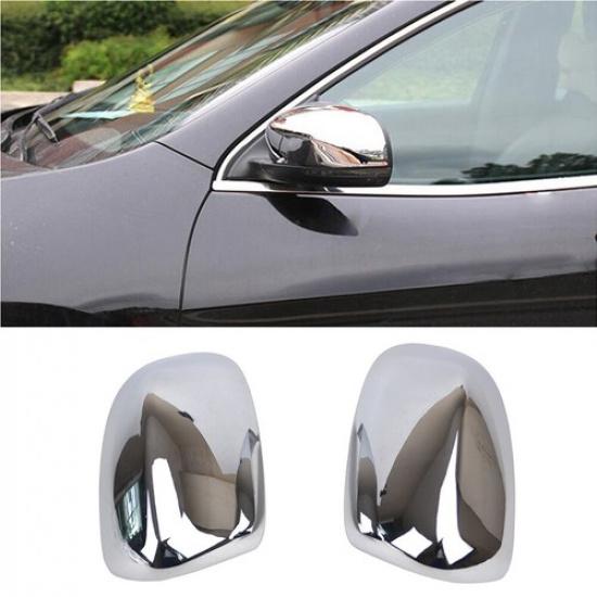 For Jeep Cherokee 14+ Backup Rear View Side Mirror Cover Trim Chrome Accessories
