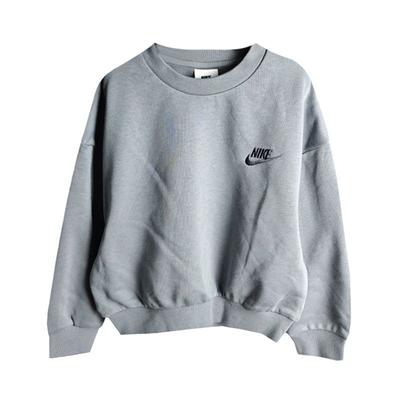 Nike Свитшот Спортивный Повседневный Пуловер с Круглым Вырезом Длинный Рукав Детские топы Серый HF1138-030