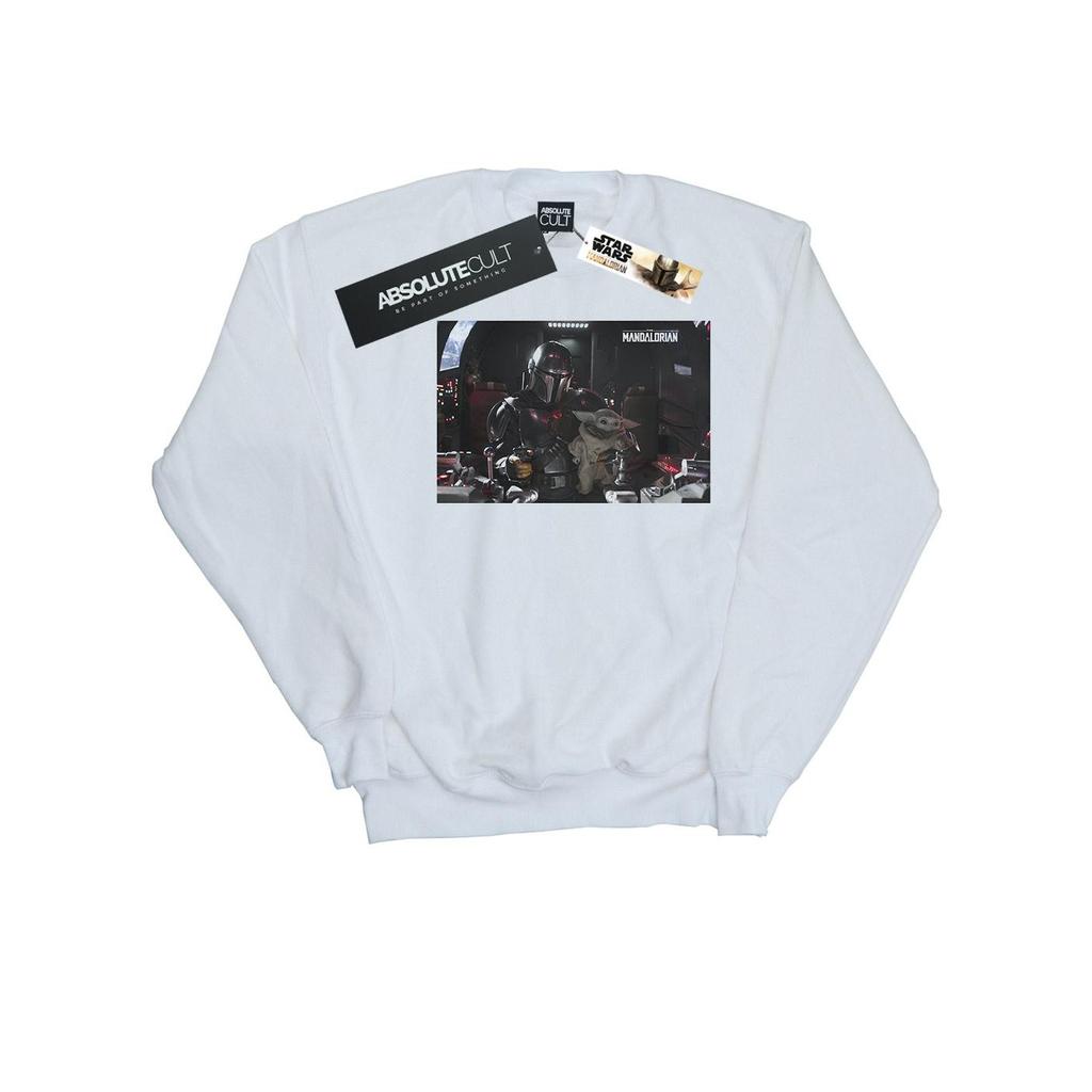 Star Wars Mens The Mandalorian Mando And Co-Pilot Sweatshirt