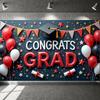Дисплей для выпускников 'Grad Success' Сверкающие буквы Поздравляем Дисплей 'Поздравляем выпускника' Золотая тематика Баннер для выпускного Для фона выпускного