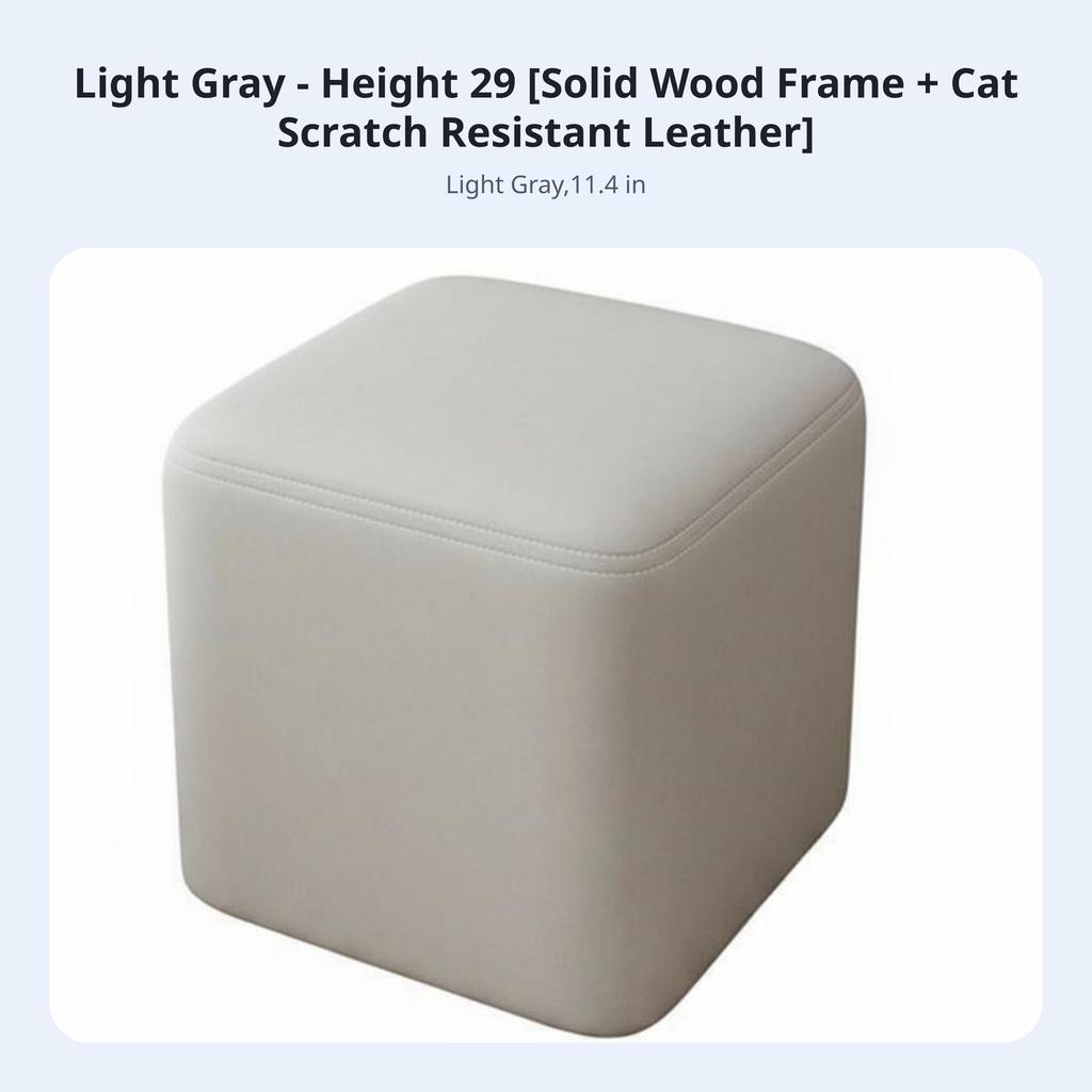 Four-Legged Square Stool Sturdy and Long-Lasting Four-Legged Square Seat Adaptable Use Space-Saving for Children, Living Room