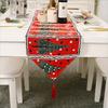 Рождественская дорожка на стол Xmas с принтом и кисточками Скатерть Тканевый флажок для стола для обеденного стола Кофейного стола Домашний Декор Кухни