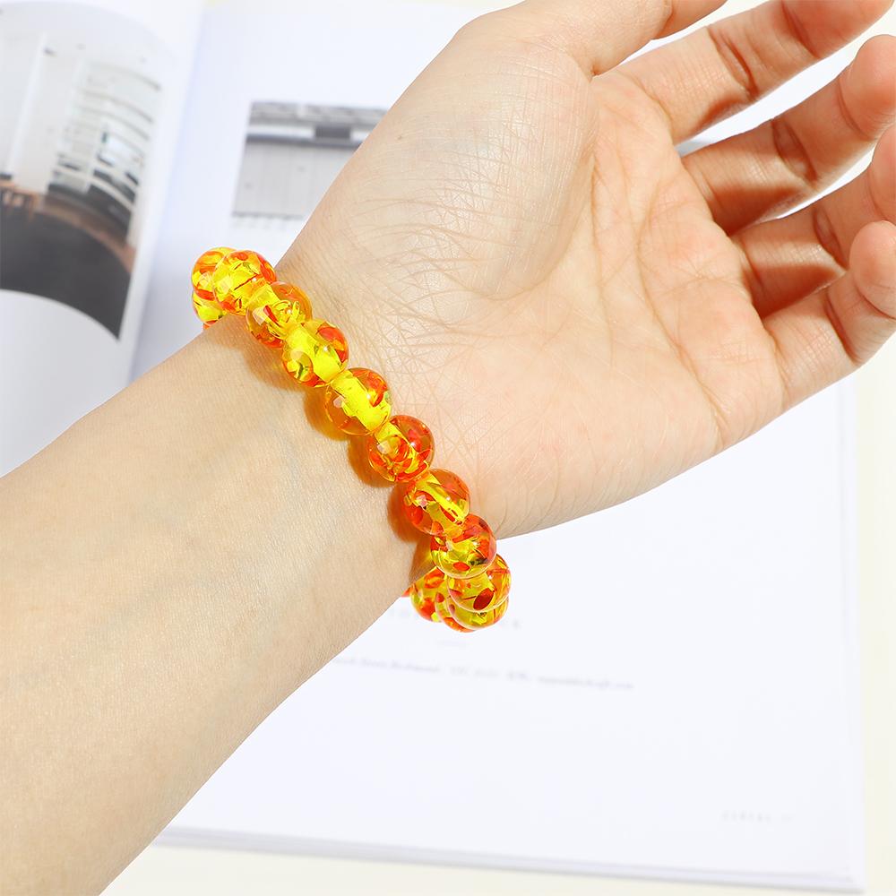 Women Fashion Women's Stretch Bangle 8MM 10MM Resin Bead Bracelet Elastic Round