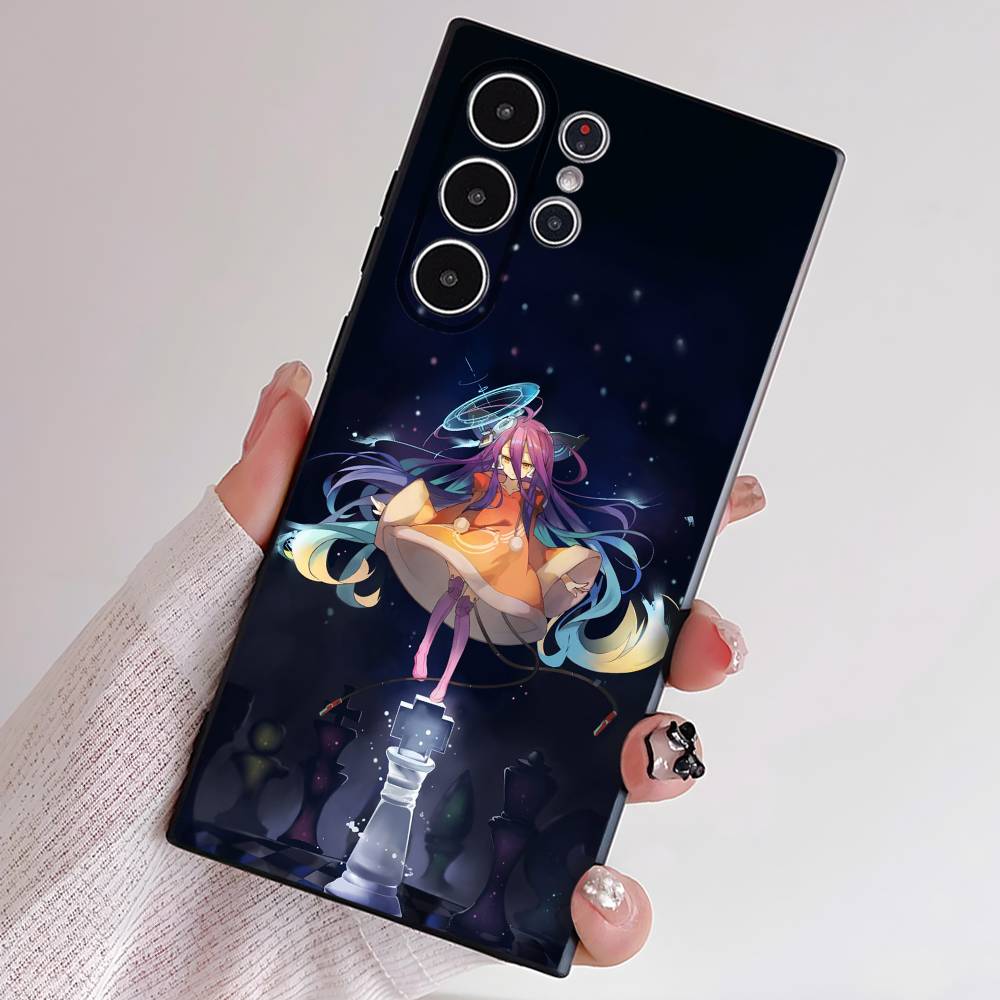 Чехол для телефона с аниме-тематикой No Game No Life для Samsung серии S S21 S22 S23 S24 S25 FE Plus Ultra, мягкий ТПУ, приятный для кожи