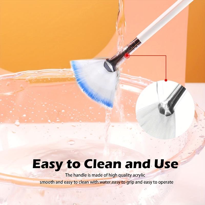 Кисти для лица, веерные кисти для макияжа, мягкие портативные кисти для масок, косметические инструменты для женщин, девушек