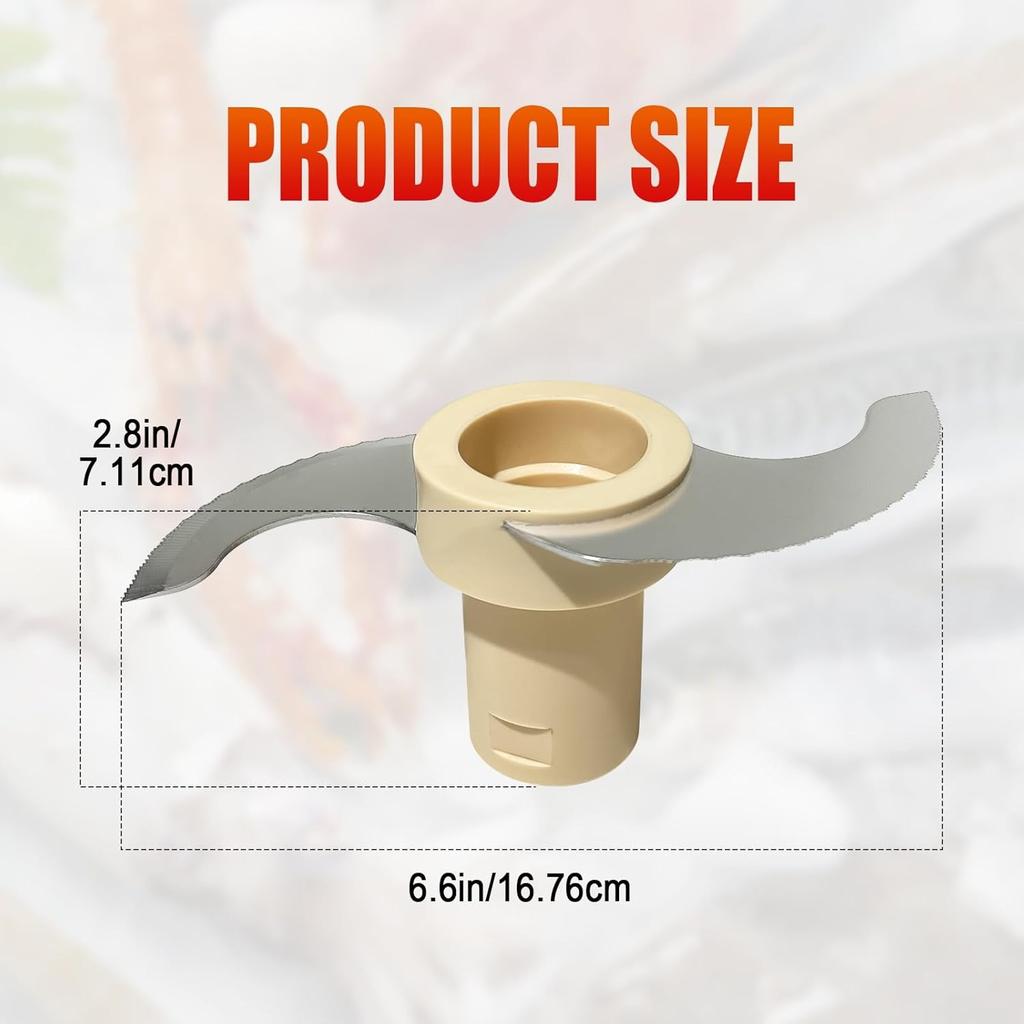 DLC-001TXB DLC-7 Blade, Main Stainless Steel Chopping Blade Compatible with Cui sinart 14 Cup Food Processor DFP-14BCNY DFP-14BCNR DFP-14N