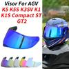 Визор для шлема K5 для AGV K5S K3SV K1 Мотошлем Линза Антицарапающий Щит Аксессуары для Мотоцикла Очки Casco Moto